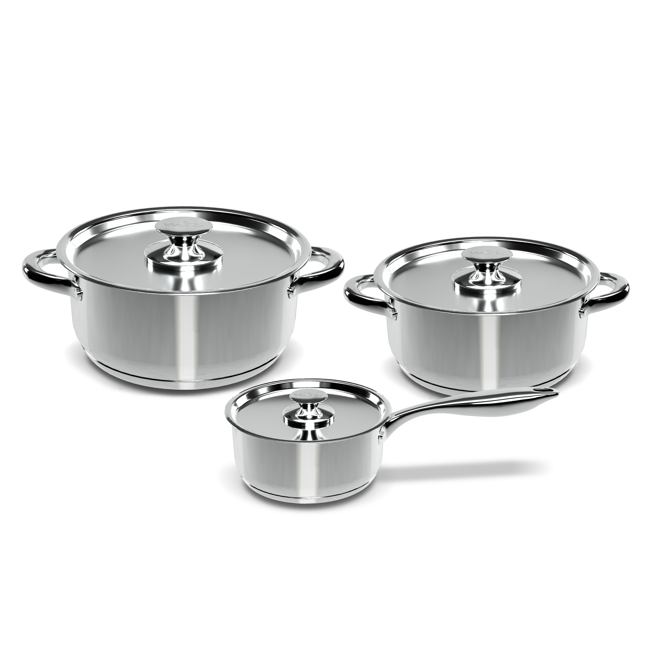 Batería de Cocina 6 Piezas Acero 410-6SS