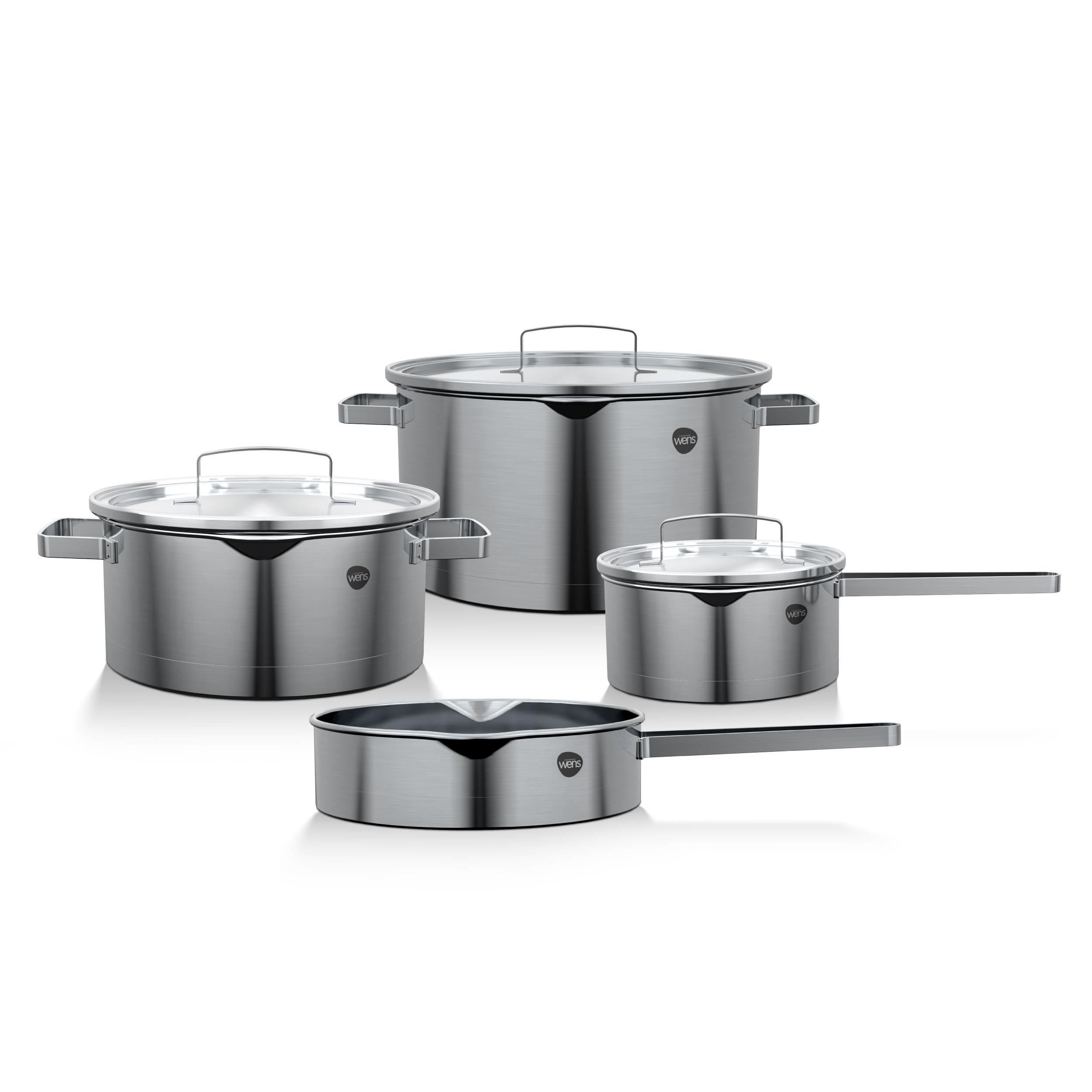 Batería de Cocina Wens Acero Inoxidable 7 Pcs Wens
