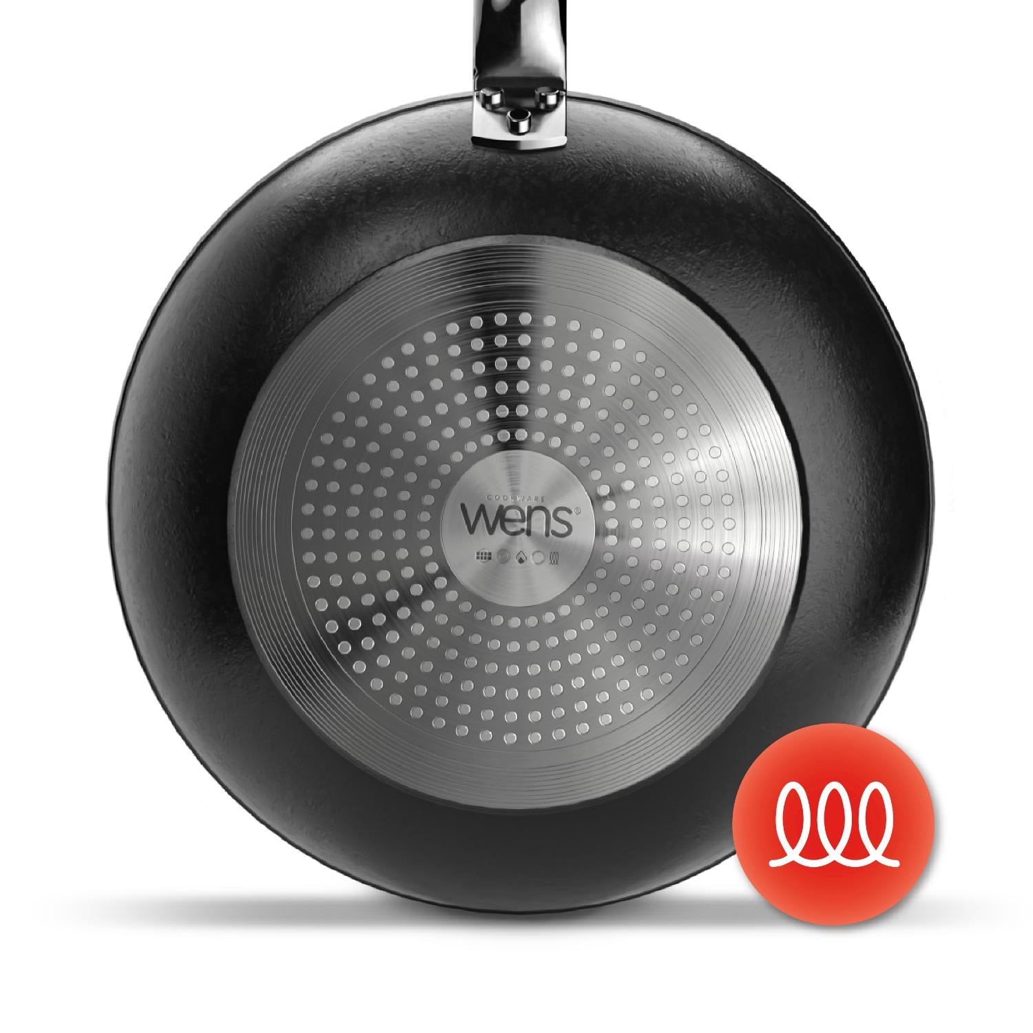 Sartén Wok Aluminio Forjado Antiadherente 26cm Black Wens