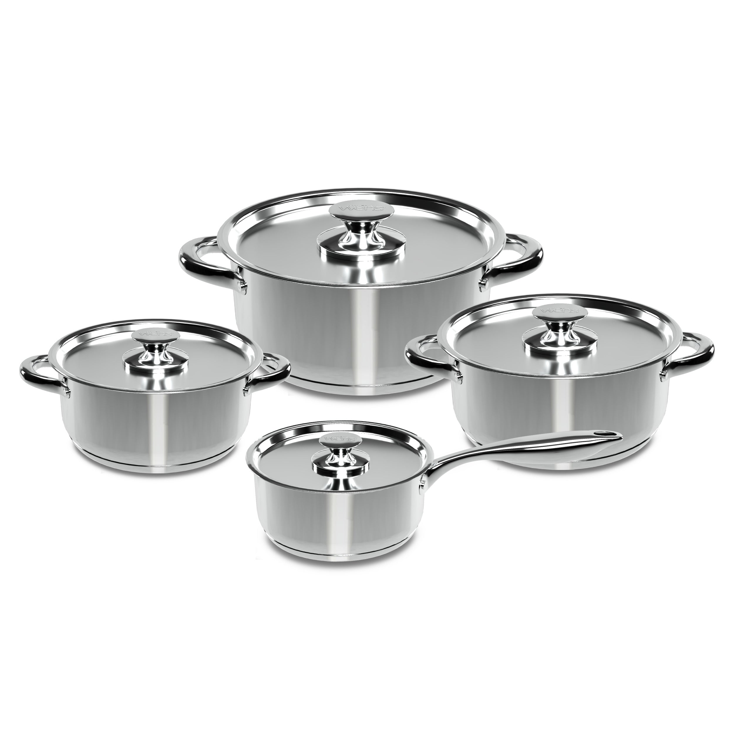 Batería de cocina 8 piezas Acero 460-8SS
