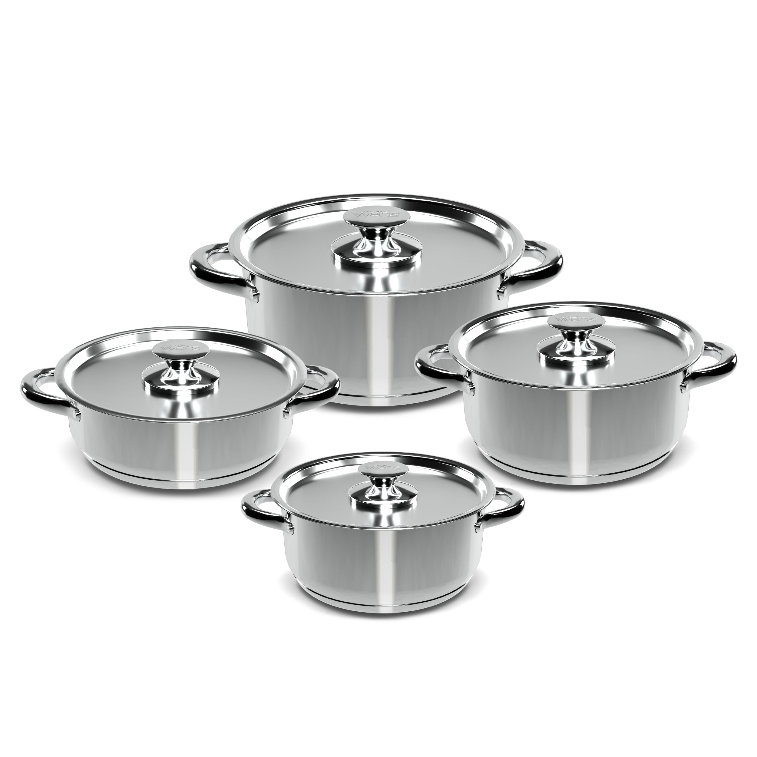 Batería de acero 8 piezas Acero 470-8SS