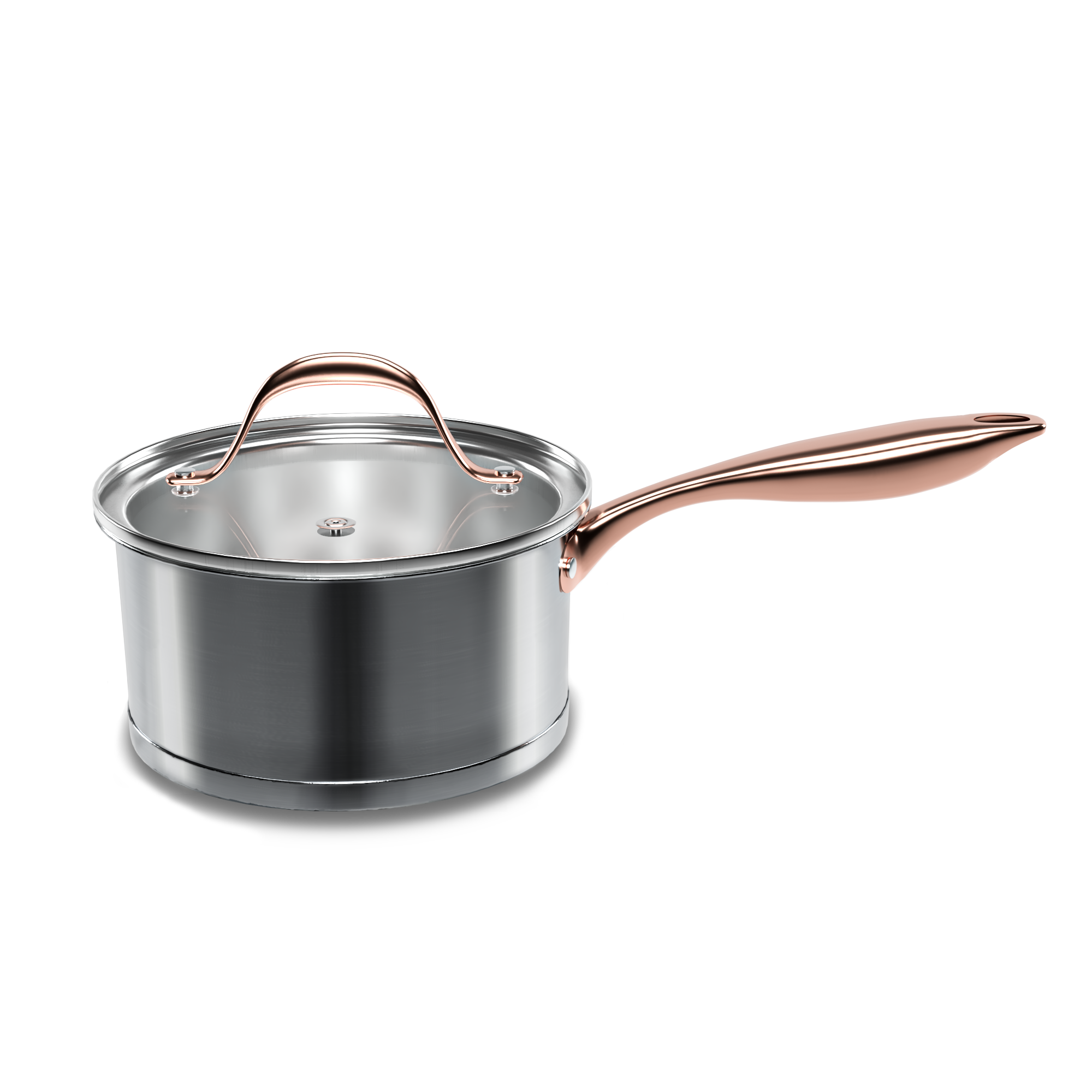 Batería de Cocina 6 Piezas Acero Inoxidable Copper