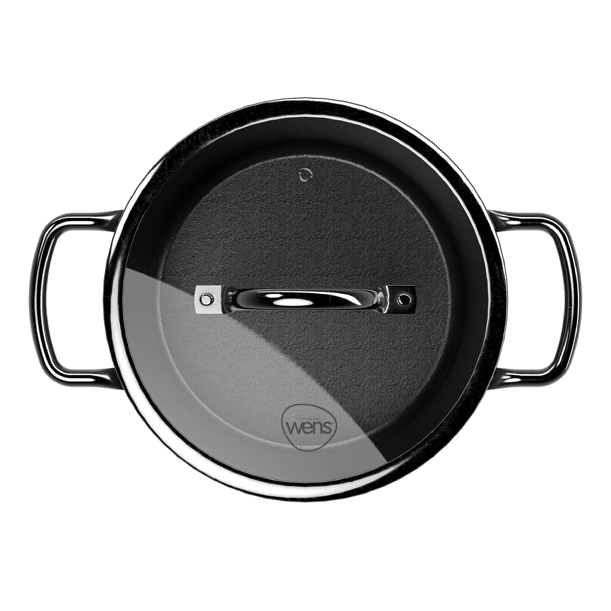 Batería de Cocina 7 Piezas Aluminio Forjado Black